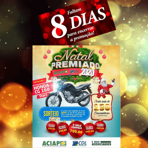 Leia mais sobre o artigo Ainda dá tempo de participar da Promoção “Natal Premiado 2020”