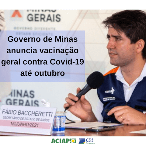 No momento, você está visualizando Calendário da vacinação prevê 1ª dose até outubro para todos os mineiros acima de 18 anos
