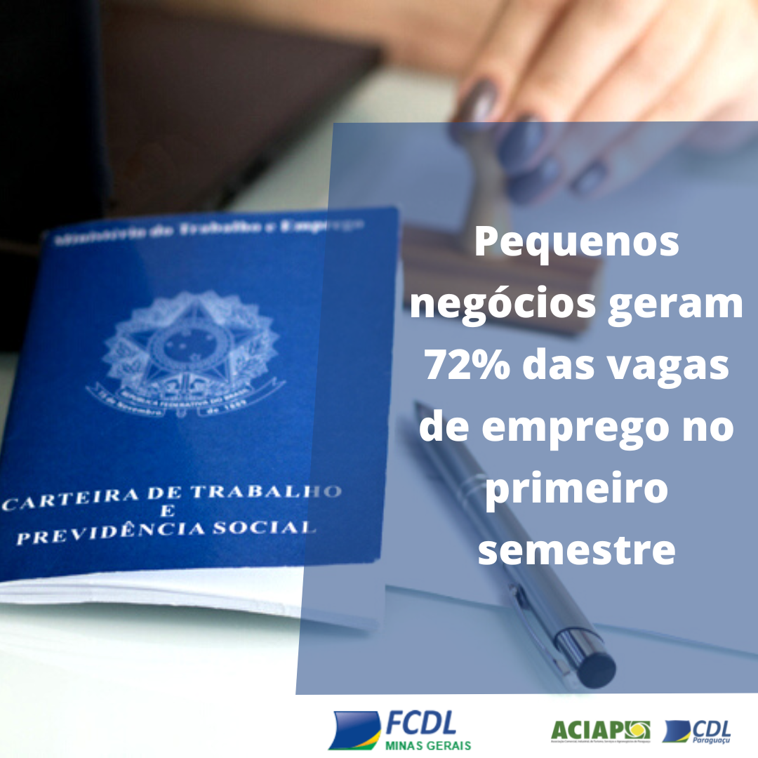 Leia mais sobre o artigo Foram 961,2 mil postos de trabalho formais originados em pequenos negócios