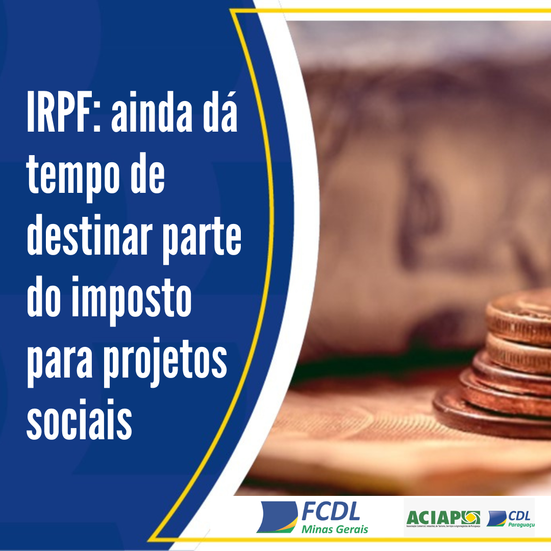 Leia mais sobre o artigo Optando pelo regime de deduções legais na sua declaração, você pode destinar até 6% do seu imposto