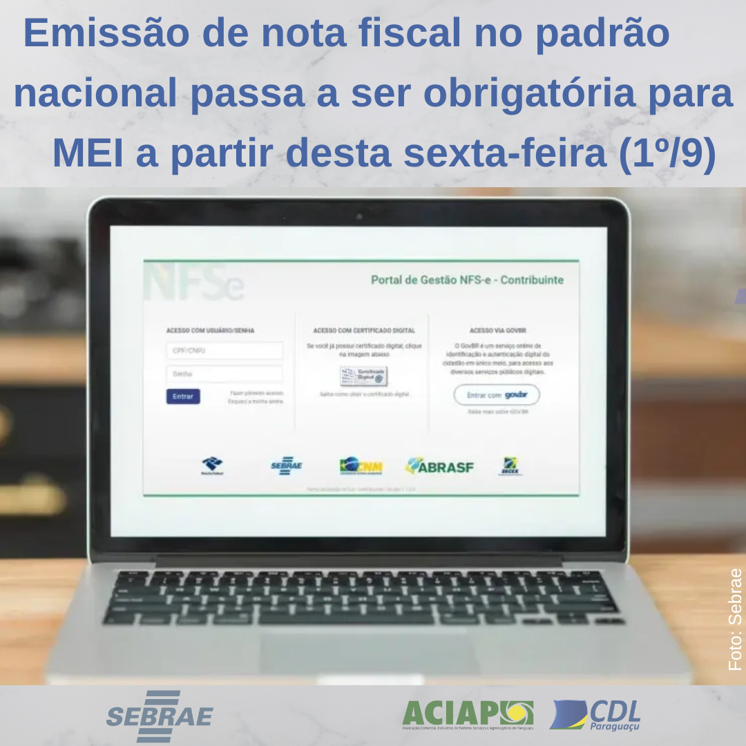 Leia mais sobre o artigo Em Minas Gerais, quase 1 milhão de microempreendedores individuais prestadores de serviços deverão utilizar o novo sistema para geração do documento fiscal