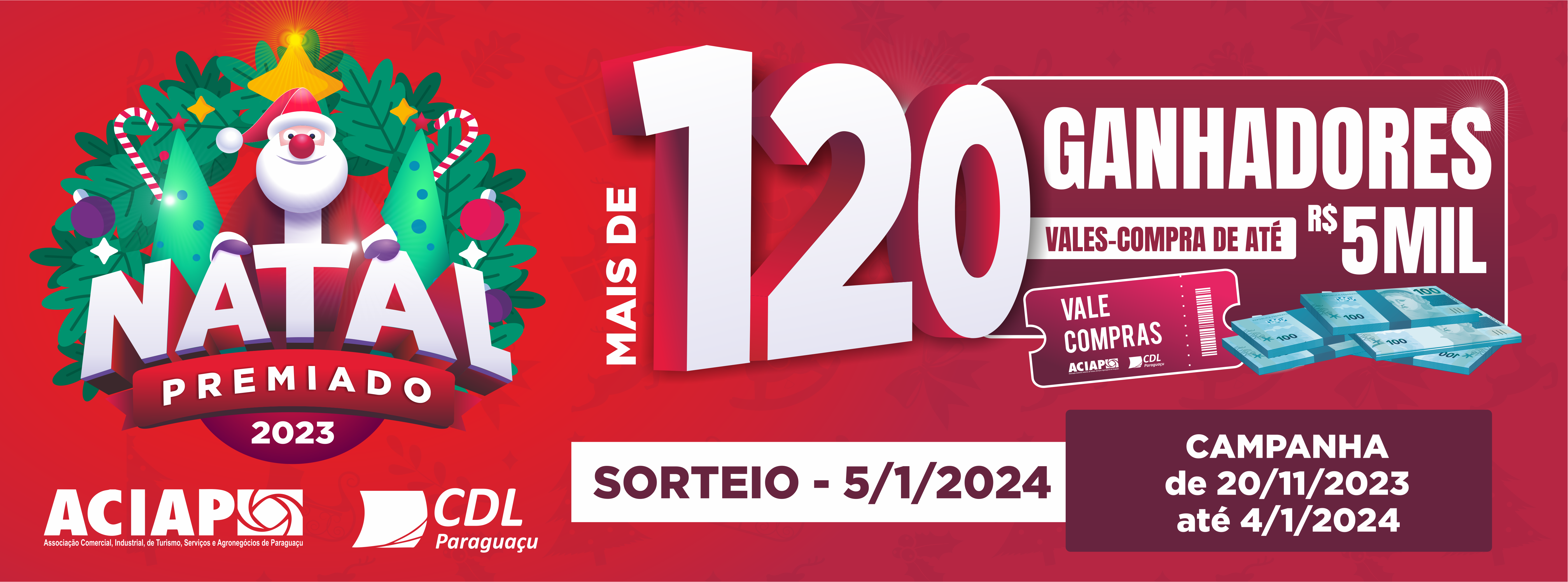 Leia mais sobre o artigo Natal Premiado 2023. Confira a relação dos ganhadores!!!